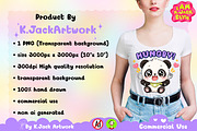 Hungry Panda Animal Clipart, an Animal Illustration by K.JackArtwork (Thumbnail 3 of 6)