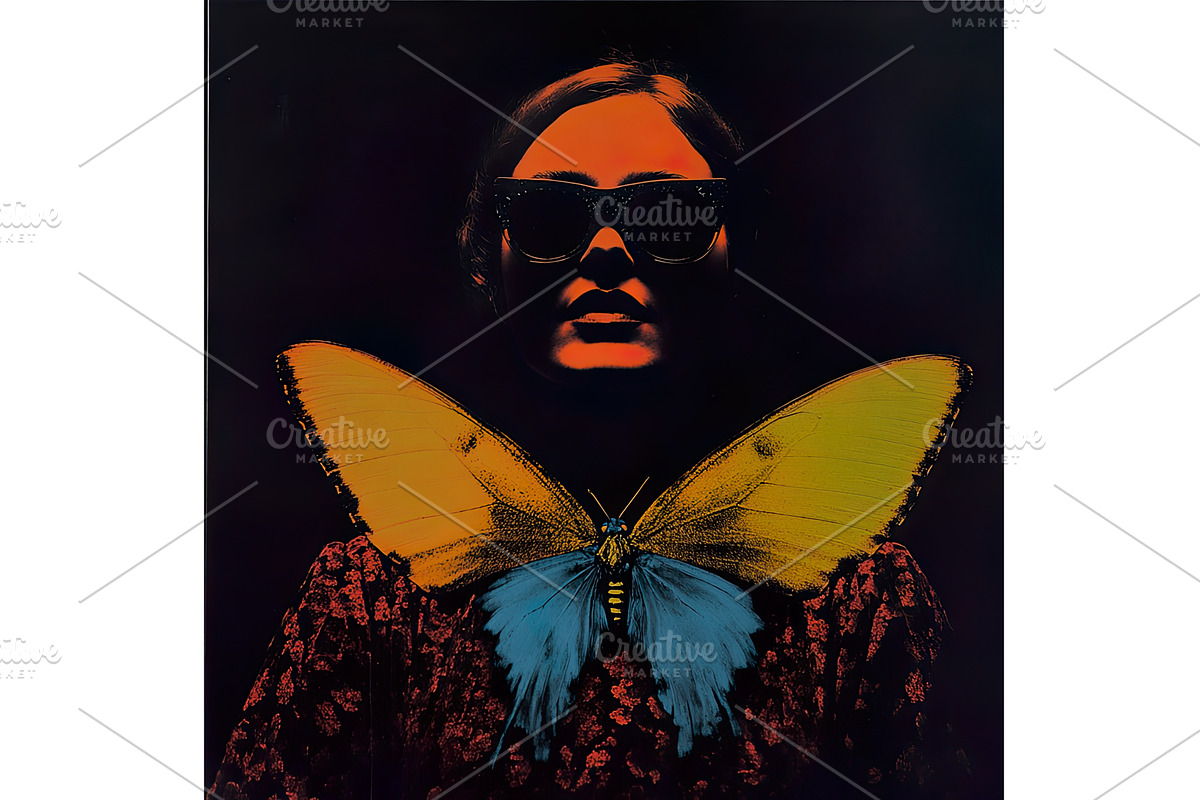 Woman in sunglasses with patterned, an Object Illustration by Lermont51