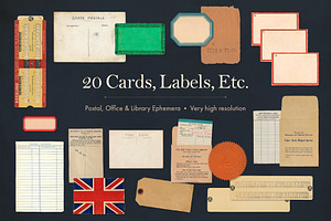 165 Vintage Paper Ephemera Vol. 1