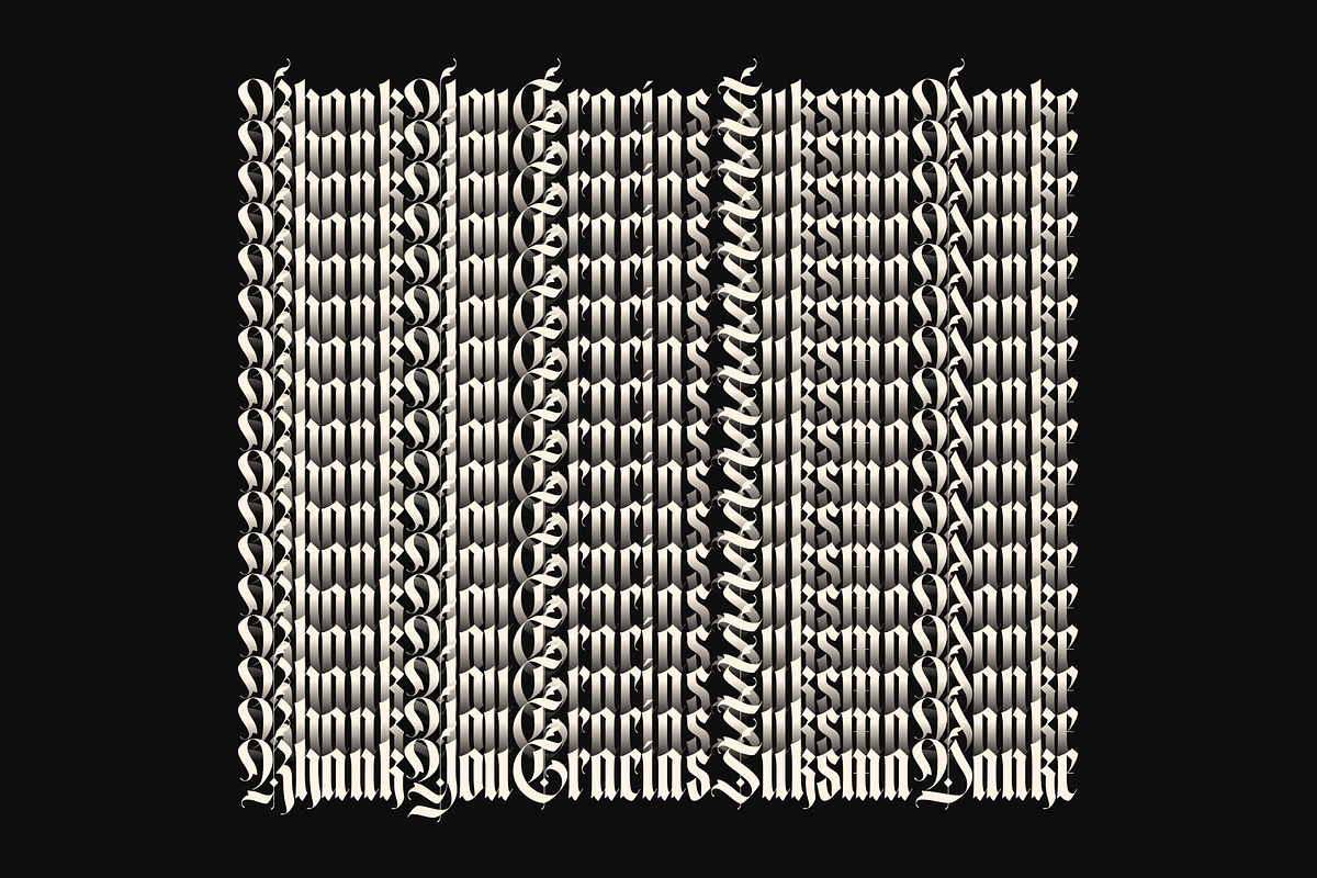 Wild Gothic - Blackletter Font, a Blackletter Font by Holyline Design (Photo 10 of 10)