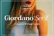 Bs Giordano Family, a Serif Font by Black Studio (Thumbnail 1 of 12)