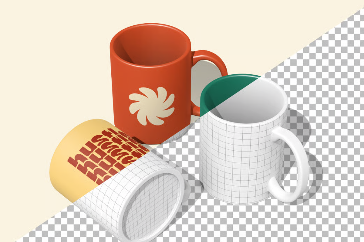 Ceramic Coffee Mug Mockup, a Cups & Container Mockup by graphicsauce (Photo 4 of 4)