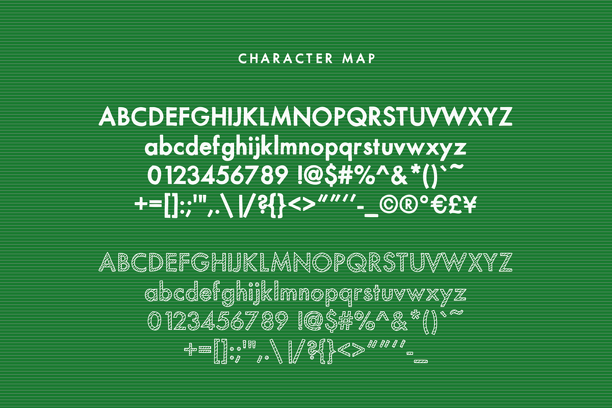 Striped & Solid—A Christmas Font Duo preview 2