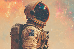 collage astronaut in outer space, a Photo by Pictures for you!!!!!!!!!