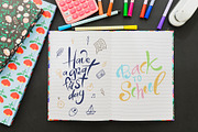 School days-clipart+lettering, an Education Illustration by Astarte_design (Thumbnail 5 of 11)