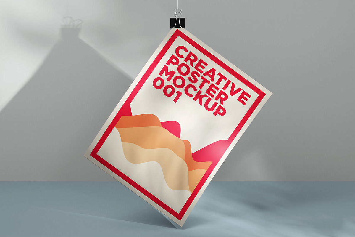 Creative Poster Mockup, an Advertising Mockup by Traint (Photo 2 of 7)