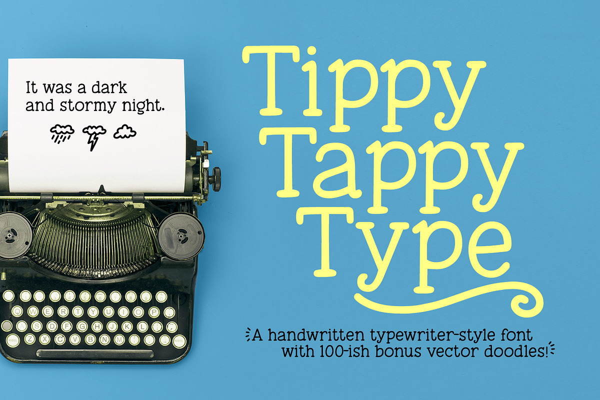 Tippy Tappy Type: a typewriter font!