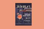 Art Deco Birthday Invitation, a Card Template by Neermana (Thumbnail 3 of 4)