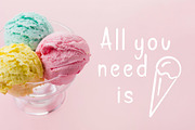 Ice Cream Font and Graphics Pack, a Script Font by Nadezda (Thumbnail 5 of 11)