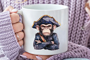 Cute Grumpy Monkey Clipart, an Illustration by Rose Art (Thumbnail 4 of 7)