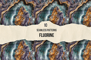 Fluorite Seamless Photo Patterns