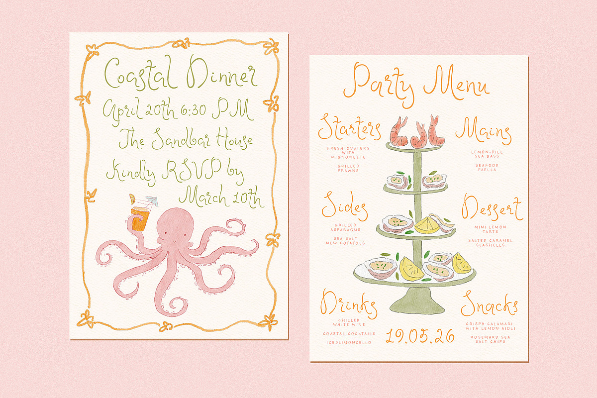 Whimsy Hand-drawn Watercolor Wedding, an Object Illustration by Ayya Studio (Photo 5 of 12)