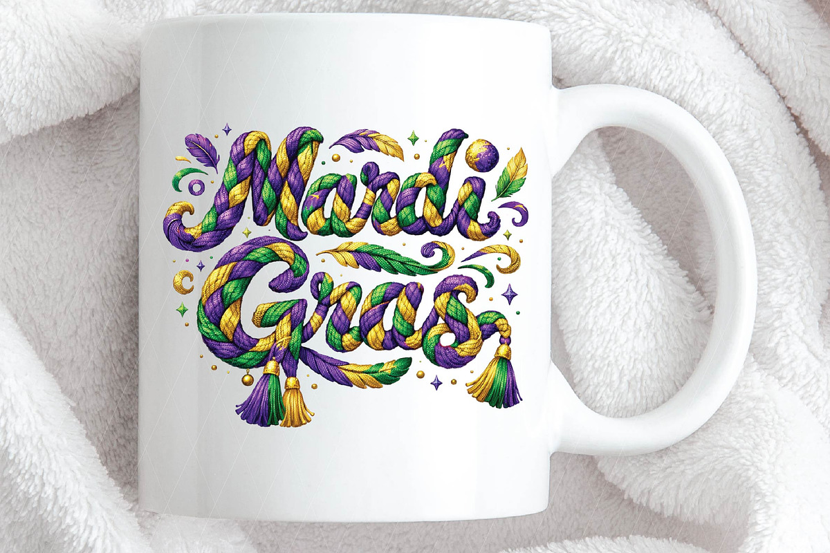 Faux Yarn Mardi Gras Png Louisiana P, an Illustration by DreamPrint404 (Photo 3 of 6)