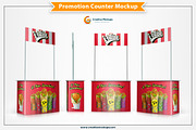 Promotion Counter Mockup, an Advertising Mockup by Plus Media (Thumbnail 1 of 5)