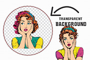 Watercolor Pop-Art Girl Clipart, an Illustration by Libby Wishes (Thumbnail 5 of 7)