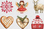 Scandia Christmas Clipart, an Illustration by Black Bird Studio (Thumbnail 6 of 6)