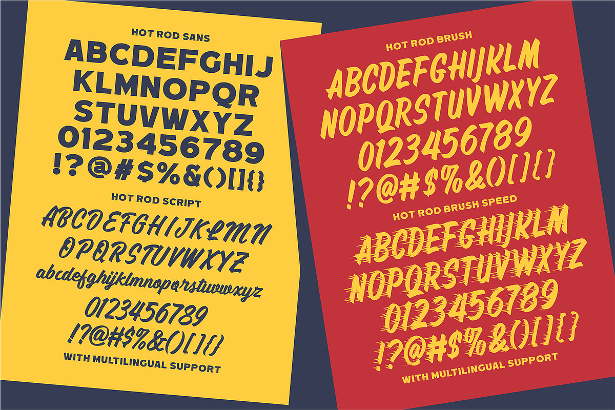 Hotrod Retropack Retro Font Pack, a Sans Serif Font by Letterhend Studio (Photo 10 of 10)