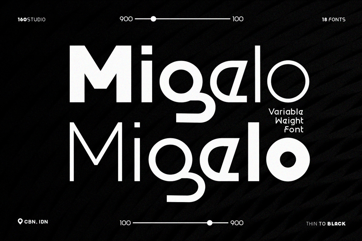 Migelo Modern Variable Font, a Sans Serif Font by 160 Studio (Photo 1 of 10)
