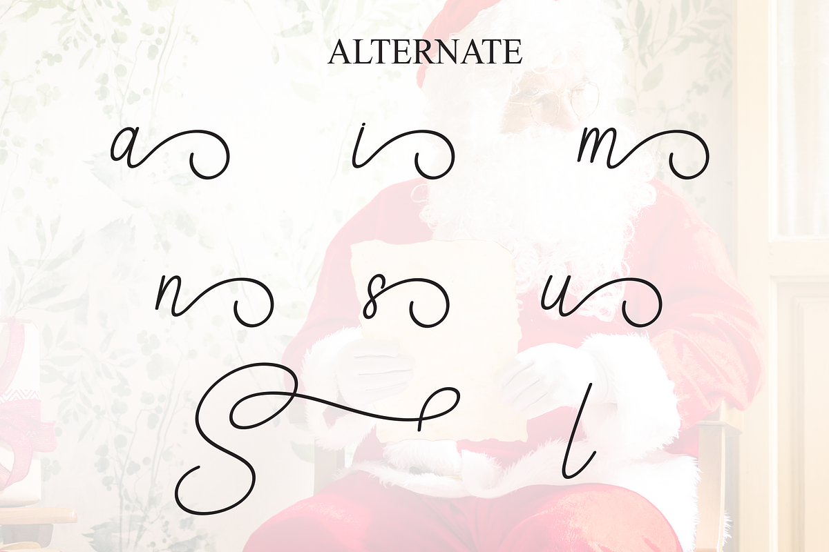Santaclaus | Script Font, a Handwritten Font by Scratchones (Photo 8 of 9)