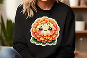 cute floral printable sticker Png, an Illustration by DreamCafeArt (Thumbnail 5 of 5)