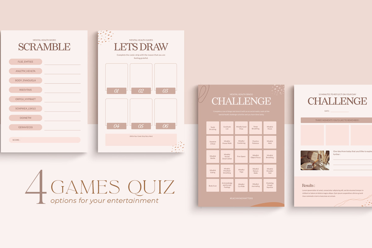 Wellness Workbook Creator | CANVA PS, a Magazine Template by Eviory (Photo 33 of 45)