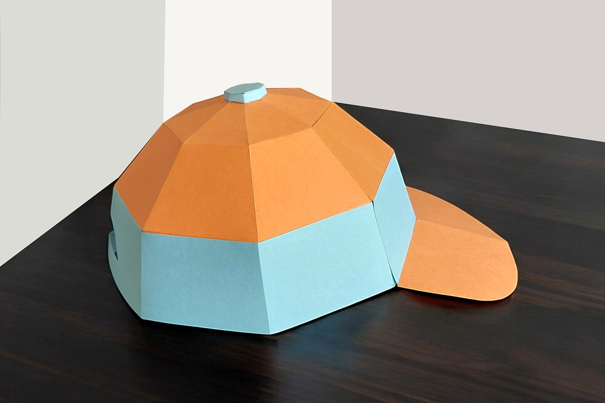 Baseball Cap - 3d papercraf, a Print Template by PAPER amaze (Photo 4 of 6)