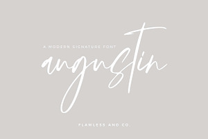 Augustin - Modern Signature Font