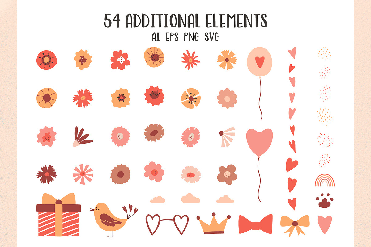 Cats in love. Cards & Patterns, an Animal Illustration by Valeria Soloveva (Photo 5 of 13)