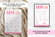 Cake Order Form Editable Template, a Stationery Template by Anna Design Studio (Thumbnail 3 of 7)
