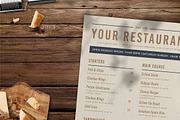 Vintage Food Menu, a Print Template by The Savory Directors (Thumbnail 2 of 3)