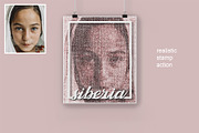 Stamp portrait Photoshop Action, an Action Add-On by Voleshads (Thumbnail 2 of 7)