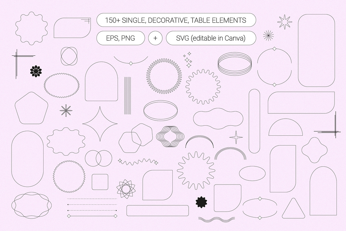 Abstract shapes and elements, an Object Graphic by LiiaLonn Studio (Photo 2 of 6)