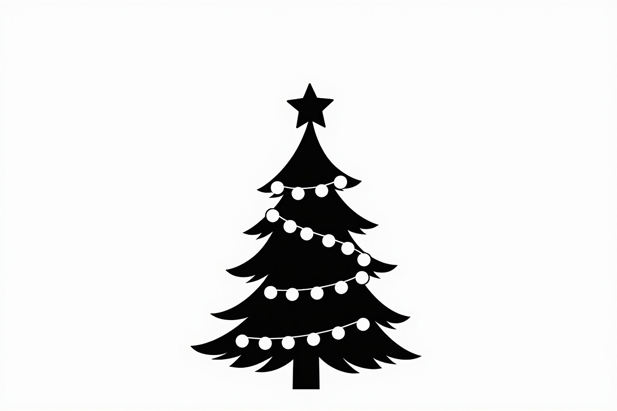 Cozy Holiday Tree Silhouette Designs, an Illustration by Gaye Art (Photo 20 of 21)