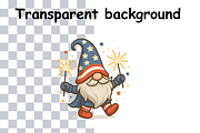 Patriotic Gnome PNG – Sublimation, a Seasonal Illustration by Smillyy Threads (Thumbnail 2 of 6)