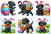 Easter Clipart, Labradors Clipart Bu, a Seasonal Illustration by Rose Art (Thumbnail 2 of 4)