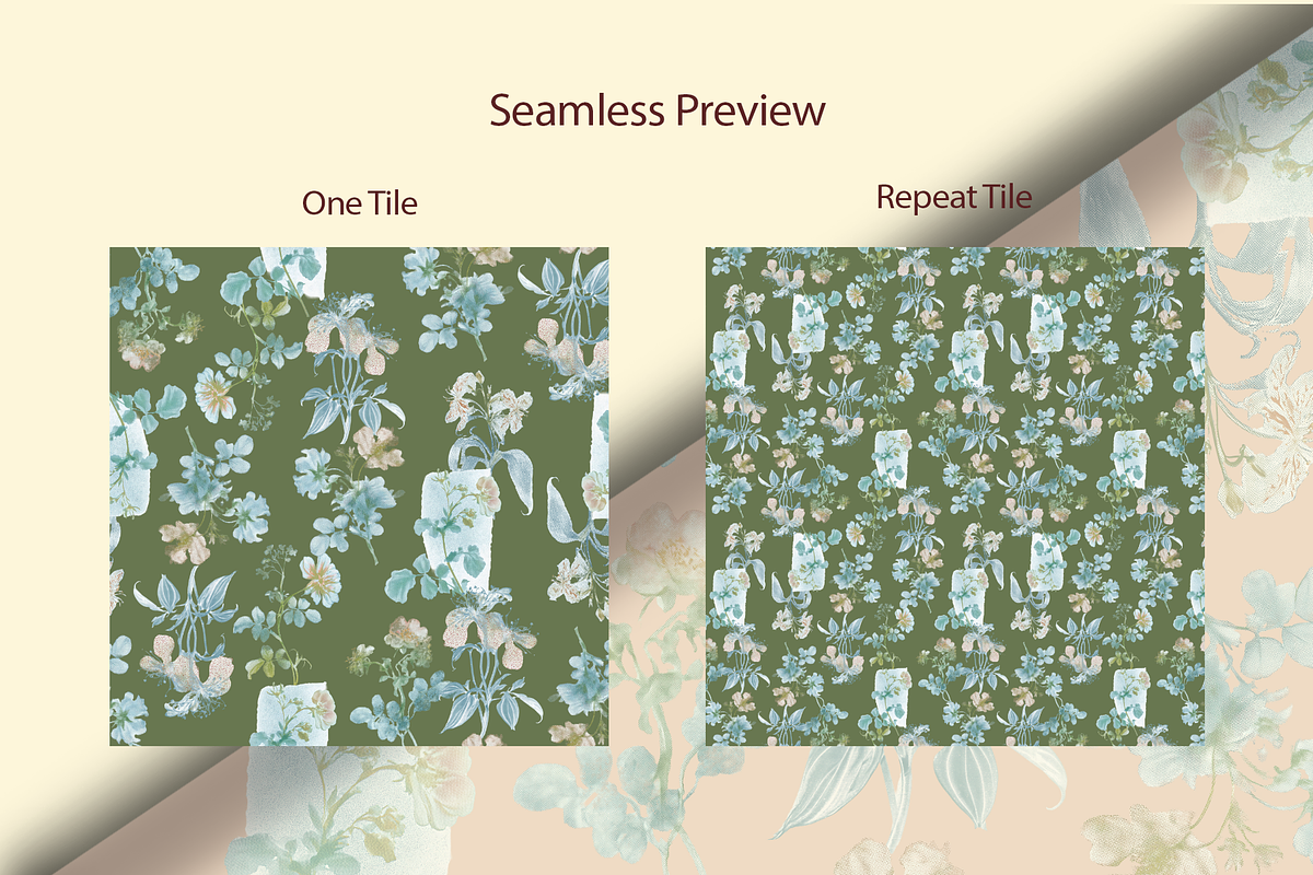 POWDER HERBARIUM, a Pattern Graphic by rumacorakstudio (Photo 4 of 6)