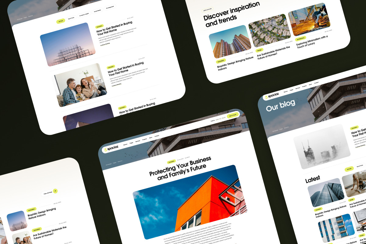 Spaciaz–Real Estate & Construction, a WordPress Template by Opal Wordpress Theme (Photo 3 of 6)