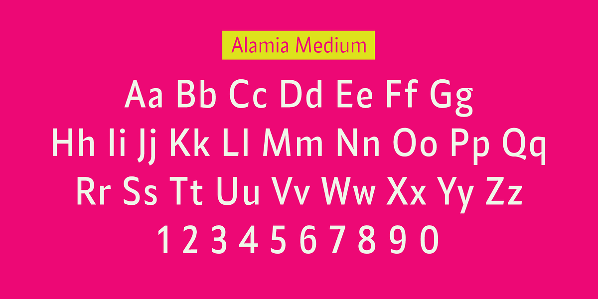 Alamia, a Sans Serif Font by Ani Dimitrova (Photo 8 of 12)