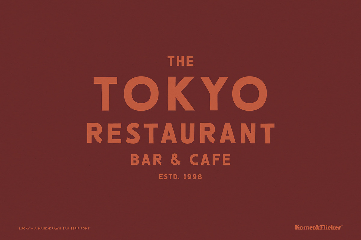 Lucky, a Sans Serif Font by Komet & Flicker (Photo 10 of 12)