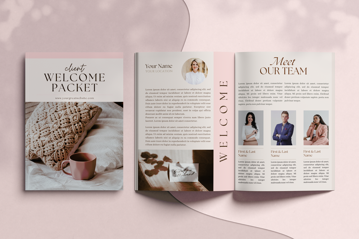 Canva Client Welcome Packet Template, a Magazine Template by Alloura Template Studio (Photo 3 of 7)