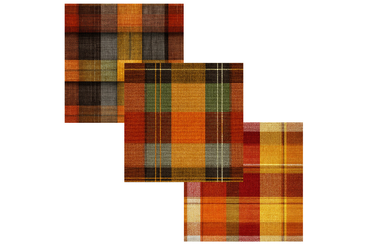Orange Seamless Tartan Plaid Pattern, a Texture Graphic by CitraGraphics (Photo 6 of 7)