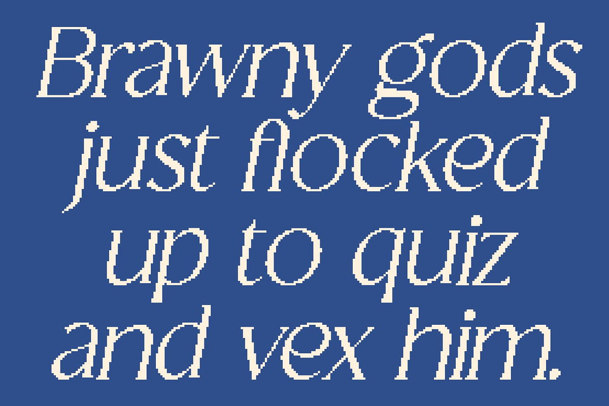 CS Granvile Pixel, a Serif Font by Craft Supply Co. (Photo 5 of 8)