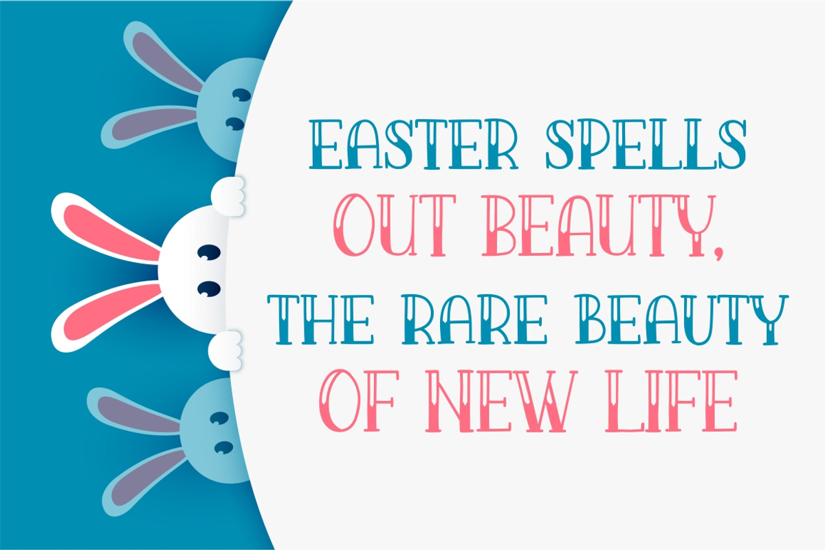 Easter Bunny, a Script Font by Good Java Studio (Photo 3 of 7)