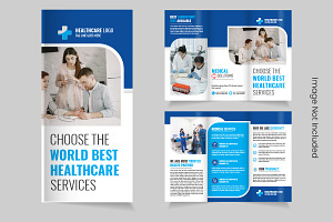 Modern Medical Healthcare trifold, a Brochure Template by Tanuart
