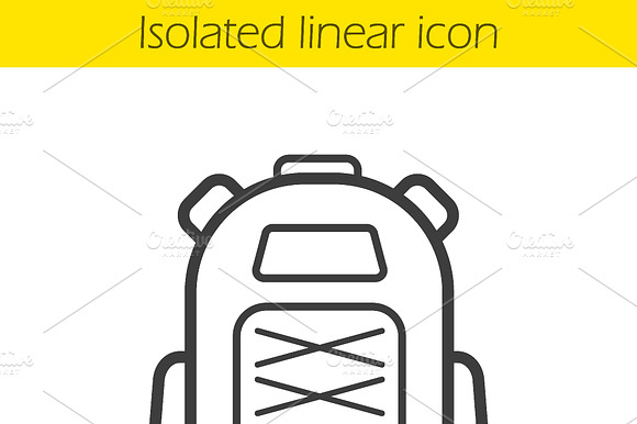 Backpack Icon. Vector