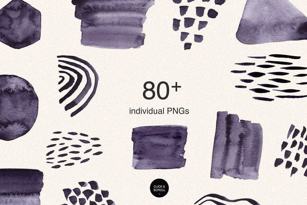 Watercolor Shapes for Procreate & PS, a Brush Add-On by Sweet Fig (Photo 4 of 11)