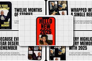 Year Recap Reels After Effect, a Social Media Template by Loin Studio