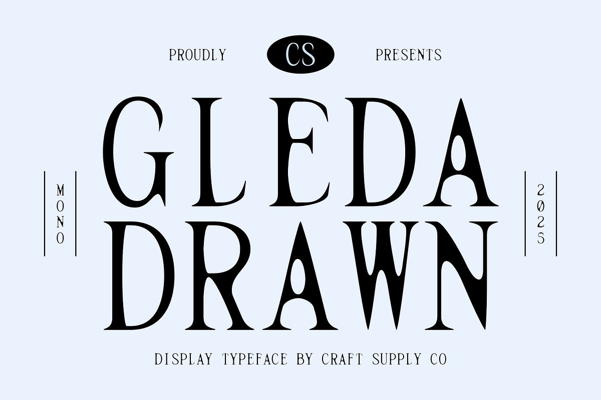 CS Gleda Mono Drawn, a Serif Font by Craft Supply Co. (Photo 1 of 8)