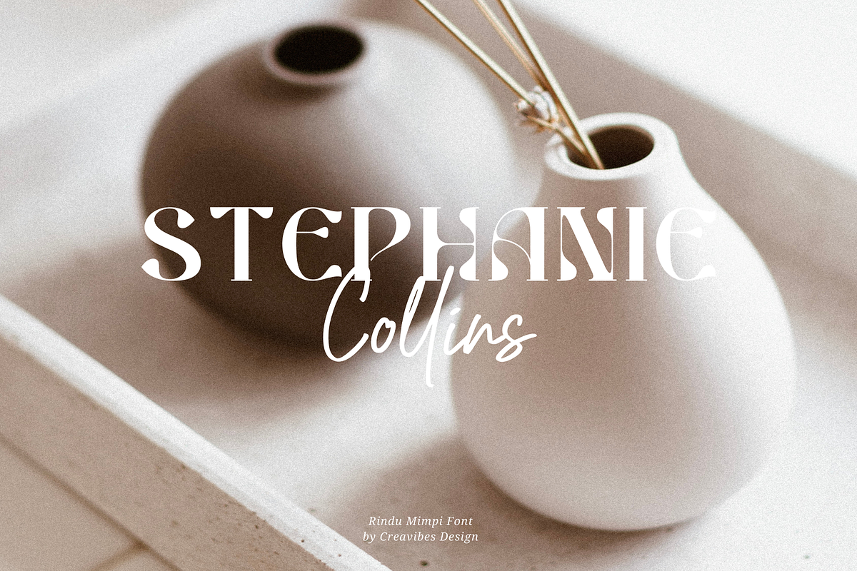 Rindu Mimpi - Script Font, a Script Font by Creavibes Design (Photo 7 of 10)