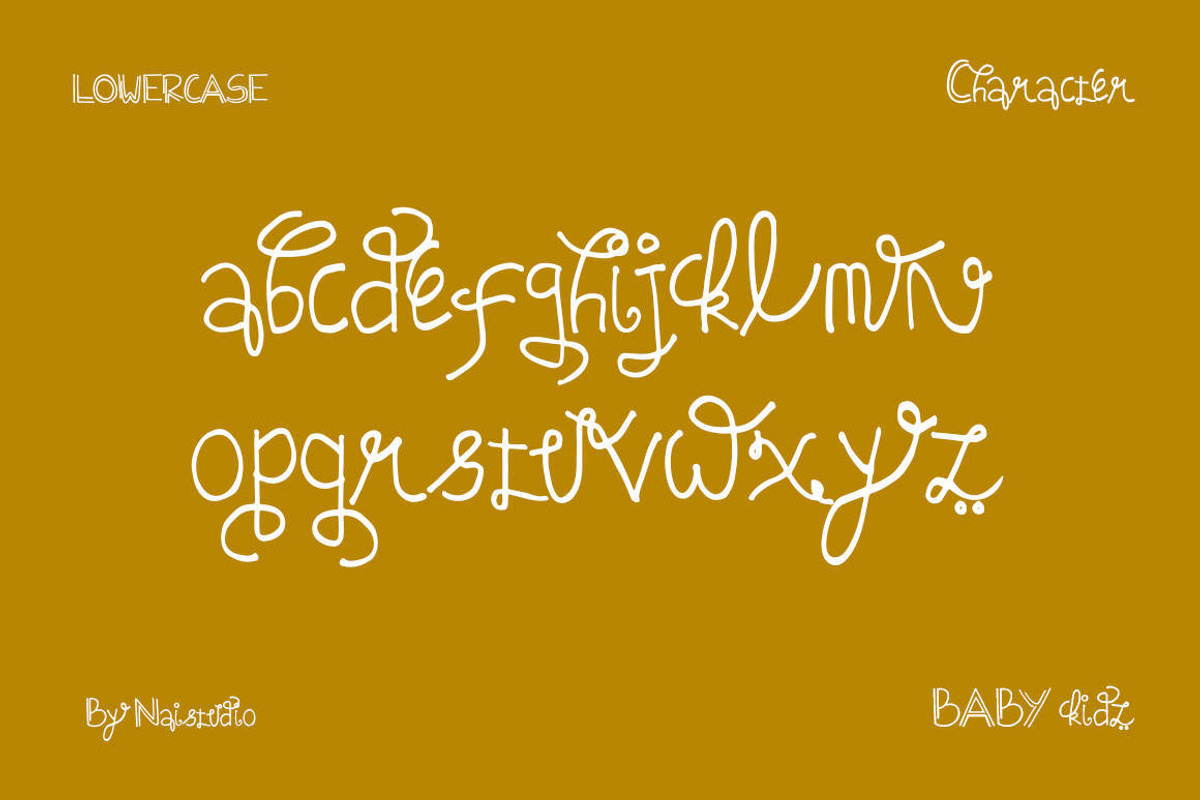 Baby Kidz - Creative Font Duo, a Font by Naistudio (Photo 3 of 7)